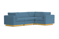 Taylor Plush 4pc Modular L-Sectional Sofa :: Leg Finish: Natural