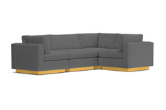 Taylor Plush 4pc Modular L-Sectional Sofa :: Leg Finish: Natural