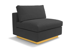 Taylor Plush Armless Seat :: Leg Finish: Natural