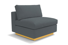 Taylor Plush Armless Seat :: Leg Finish: Natural