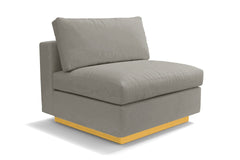 Taylor Plush Armless Seat :: Leg Finish: Natural