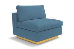 Taylor Plush Armless Seat :: Leg Finish: Natural