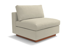 Taylor Plush Armless Seat :: Leg Finish: Pecan