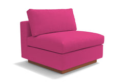 Taylor Plush Armless Seat :: Leg Finish: Pecan