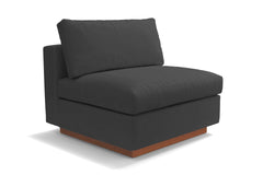 Taylor Plush Armless Seat :: Leg Finish: Pecan