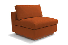 Taylor Plush Armless Seat :: Leg Finish: Pecan