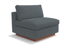 Taylor Plush Armless Seat :: Leg Finish: Pecan