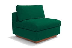 Taylor Plush Armless Seat :: Leg Finish: Pecan