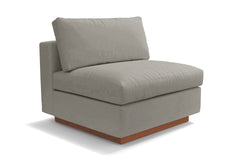 Taylor Plush Armless Seat :: Leg Finish: Pecan