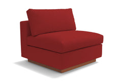 Taylor Plush Armless Seat :: Leg Finish: Pecan