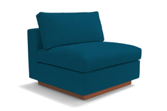 Taylor Plush Armless Seat :: Leg Finish: Pecan