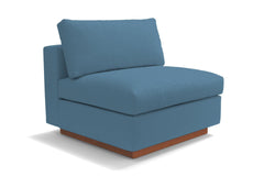 Taylor Plush Armless Seat :: Leg Finish: Pecan