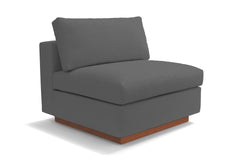 Taylor Plush Armless Seat :: Leg Finish: Pecan