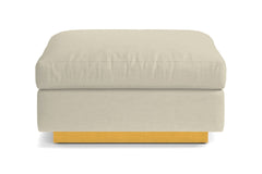 Taylor Plush Ottoman :: Leg Finish: Natural