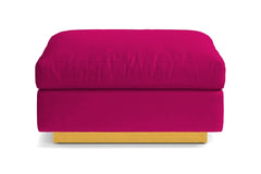 Taylor Plush Ottoman :: Leg Finish: Natural