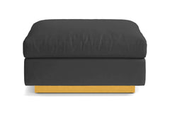 Taylor Plush Ottoman :: Leg Finish: Natural