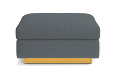Taylor Plush Ottoman :: Leg Finish: Natural