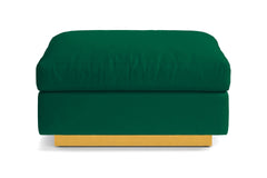 Taylor Plush Ottoman :: Leg Finish: Natural