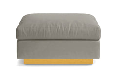 Taylor Plush Ottoman :: Leg Finish: Natural