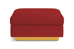 Taylor Plush Ottoman :: Leg Finish: Natural