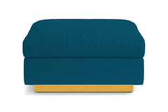 Taylor Plush Ottoman :: Leg Finish: Natural