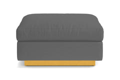 Taylor Plush Ottoman :: Leg Finish: Natural