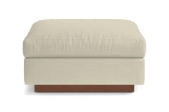 Taylor Plush Ottoman :: Leg Finish: Pecan