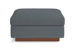 Taylor Plush Ottoman :: Leg Finish: Pecan