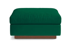 Taylor Plush Ottoman :: Leg Finish: Pecan