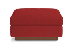 Taylor Plush Ottoman :: Leg Finish: Pecan