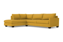 Tuxedo 2pc Sleeper Sectional :: Leg Finish: Espresso / Configuration: LAF - Chaise on the Left / Sleeper Option: Memory Foam Mattress