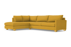 Tuxedo 2pc Sleeper Sectional :: Leg Finish: Natural / Configuration: LAF - Chaise on the Left / Sleeper Option: Memory Foam Mattress