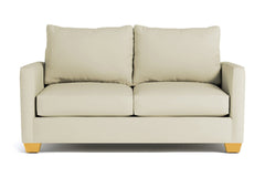 Tuxedo Loveseat :: Leg Finish: Natural / Size: Loveseat - 61&quot;w