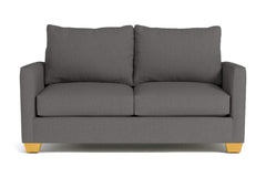 Tuxedo Loveseat :: Leg Finish: Natural / Size: Loveseat - 61&quot;w