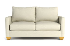 Tuxedo Loveseat :: Leg Finish: Natural / Size: Loveseat - 61&quot;w