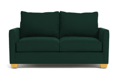 Tuxedo Loveseat :: Leg Finish: Natural / Size: Loveseat - 61&quot;w