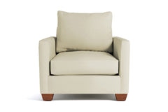 Tuxedo Chair :: Leg Finish: Pecan