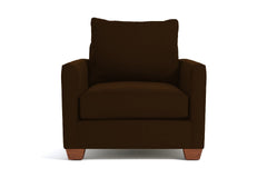 Tuxedo Chair :: Leg Finish: Pecan