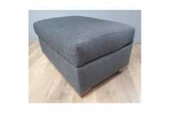Custom Tuxedo Ottoman in CHARCOAL - 25x35