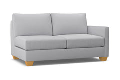 Tuxedo Right Arm Apartment Size Sofa :: Leg Finish: Natural / Configuration: RAF - Chaise on the Right