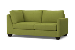 Tuxedo Right Arm Corner Apt Size Sofa :: Leg Finish: Espresso / Configuration: RAF - Chaise on the Right