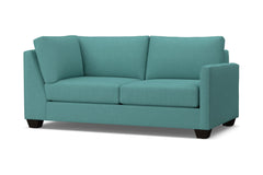 Tuxedo Right Arm Corner Apt Size Sofa :: Leg Finish: Espresso / Configuration: RAF - Chaise on the Right