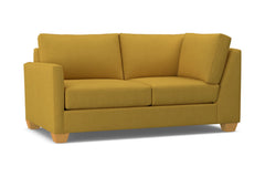 Tuxedo Left Arm Corner Loveseat :: Leg Finish: Natural / Configuration: LAF - Chaise on the Left