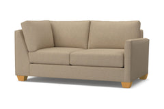 Tuxedo Right Arm Corner Loveseat :: Leg Finish: Natural / Configuration: RAF - Chaise on the Right