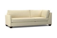 Tuxedo Left Arm Corner Sofa :: Leg Finish: Espresso / Configuration: LAF - Chaise on the Left