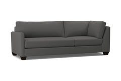 Tuxedo Left Arm Corner Sofa :: Leg Finish: Espresso / Configuration: LAF - Chaise on the Left
