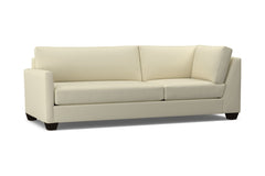Tuxedo Left Arm Corner Sofa :: Leg Finish: Espresso / Configuration: LAF - Chaise on the Left