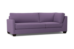 Tuxedo Left Arm Corner Sofa :: Leg Finish: Espresso / Configuration: LAF - Chaise on the Left
