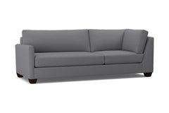 Tuxedo Left Arm Corner Sofa :: Leg Finish: Espresso / Configuration: LAF - Chaise on the Left