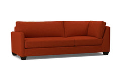 Tuxedo Left Arm Corner Sofa :: Leg Finish: Espresso / Configuration: LAF - Chaise on the Left
